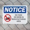 Signmission No Food Or Drink In Manufacturing Area, 14 in W x Rectangle, Plastic OS-2PACK-NS-P-1014-L-14593 - alternate 4